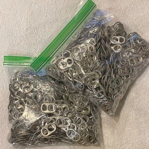 Silver Aluminum Can Tabs for Crafting